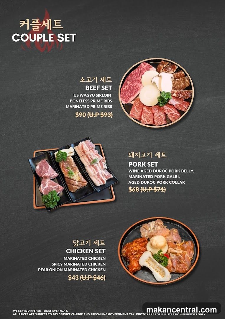 Couple Set Menu