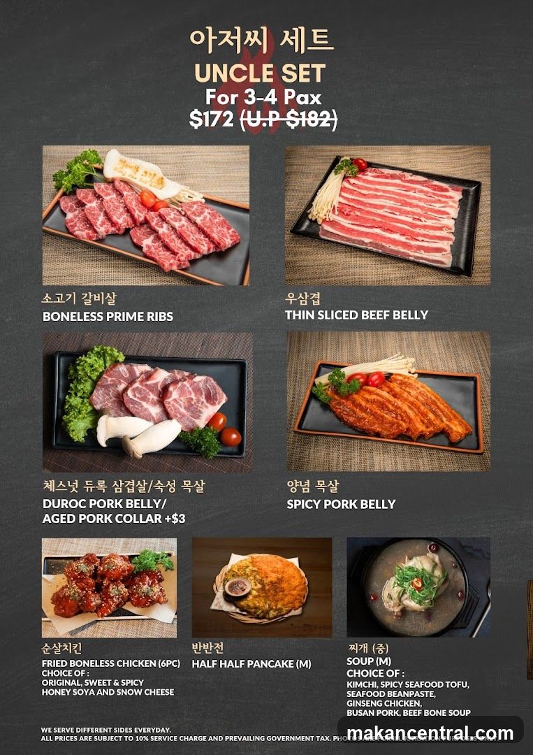 Uncle Set Menu