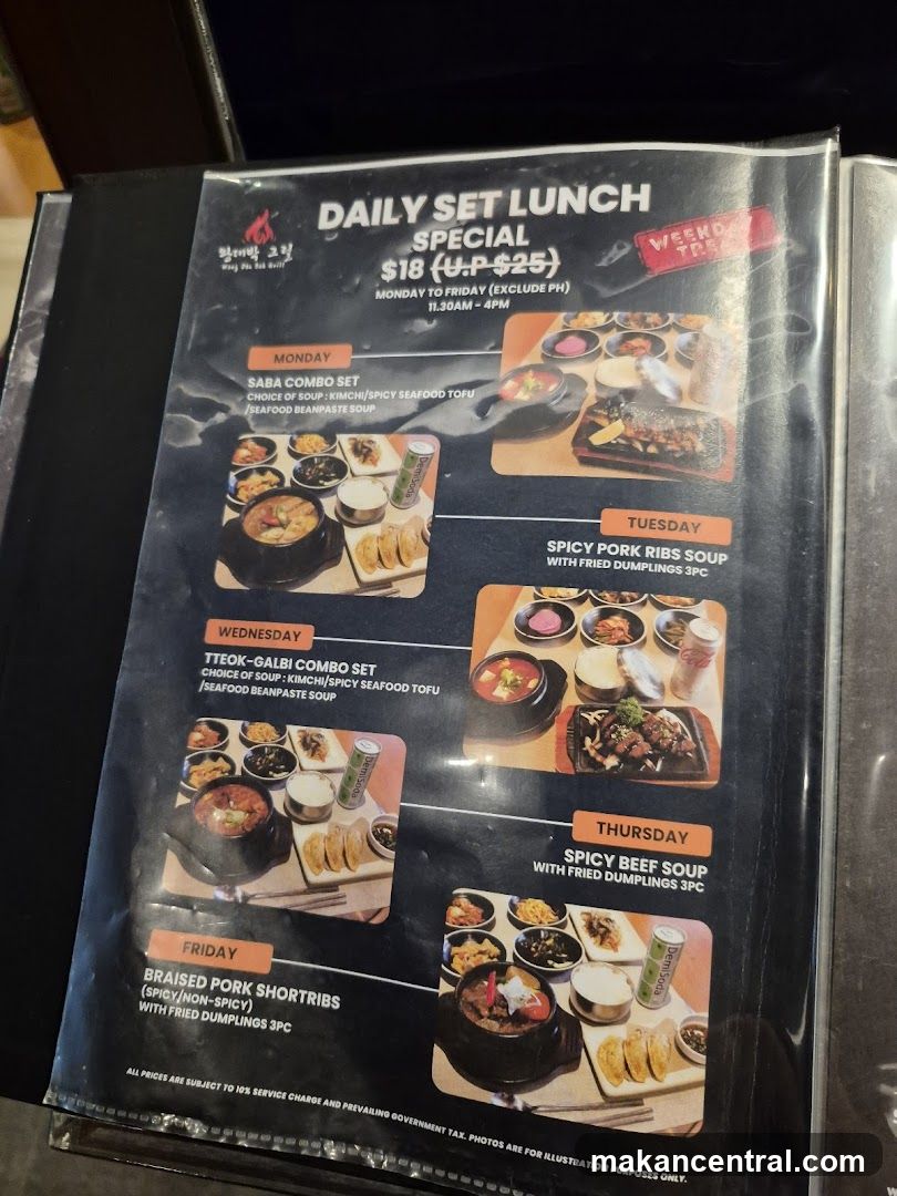 Daily Set Lunch Special