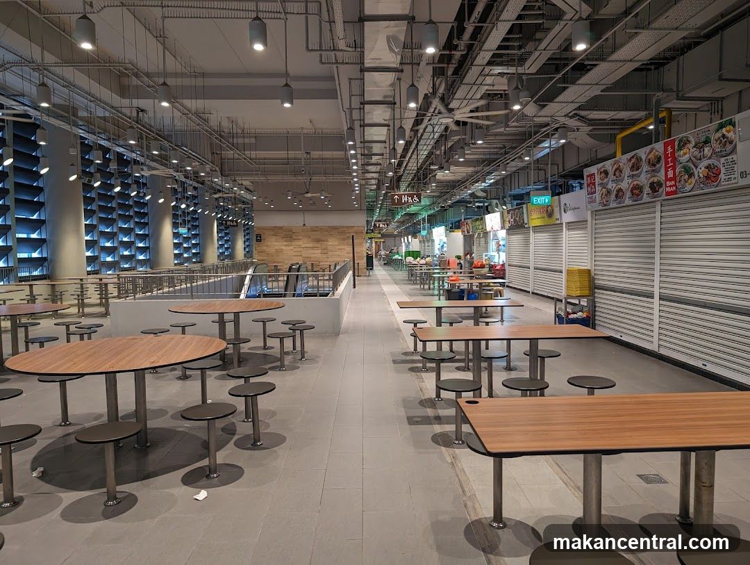 Interior of a food court