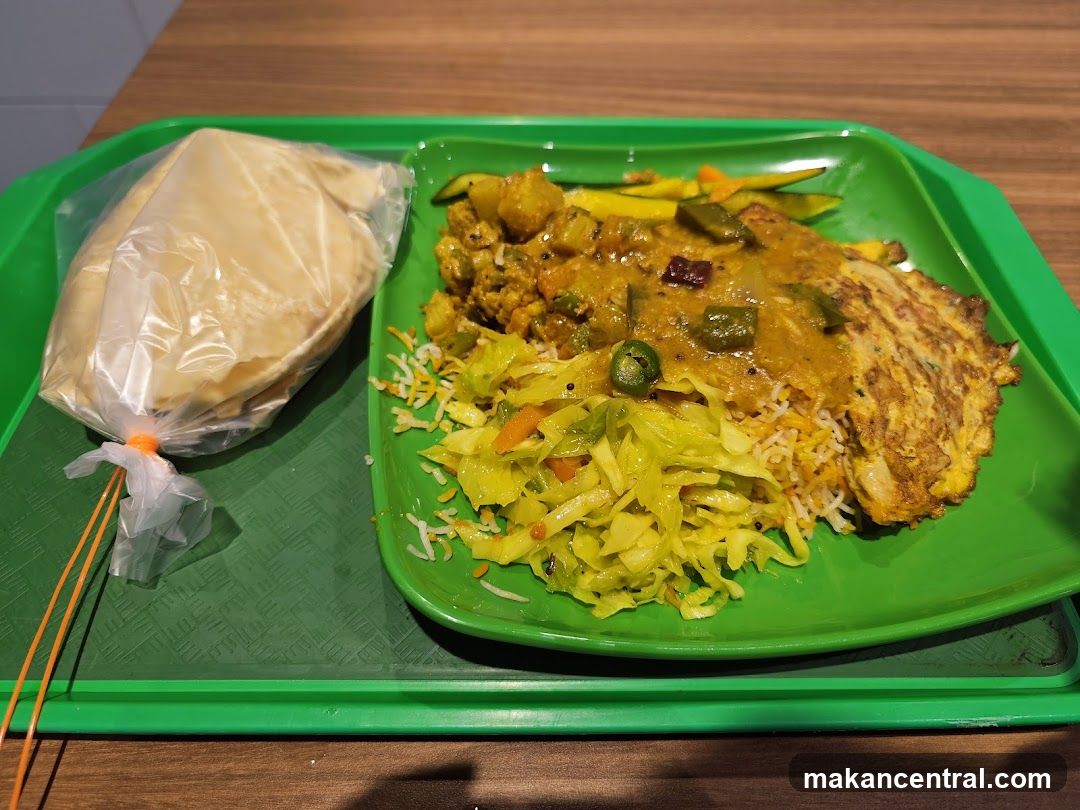 Food on a tray