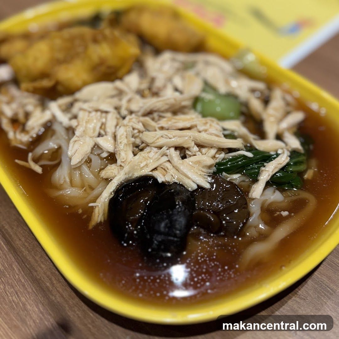Food dish in yellow container