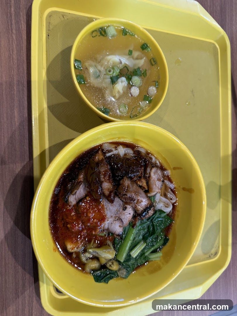 Food served on a tray