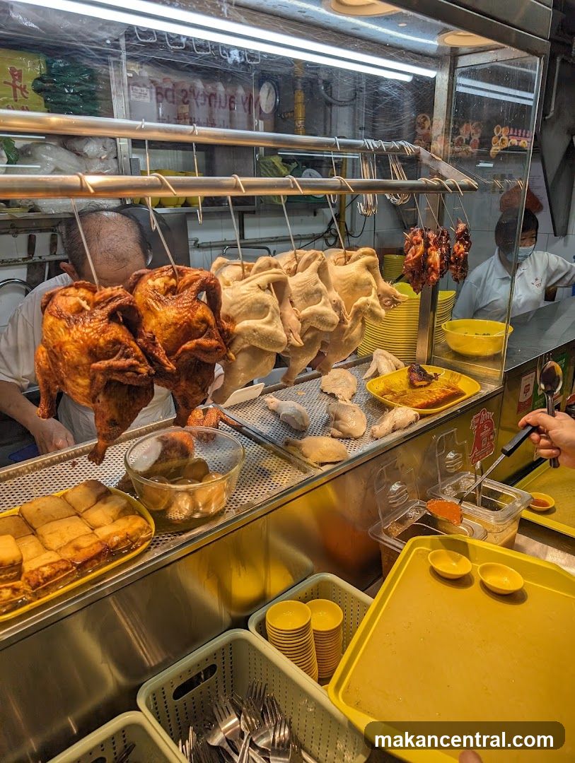 Food stall interior
