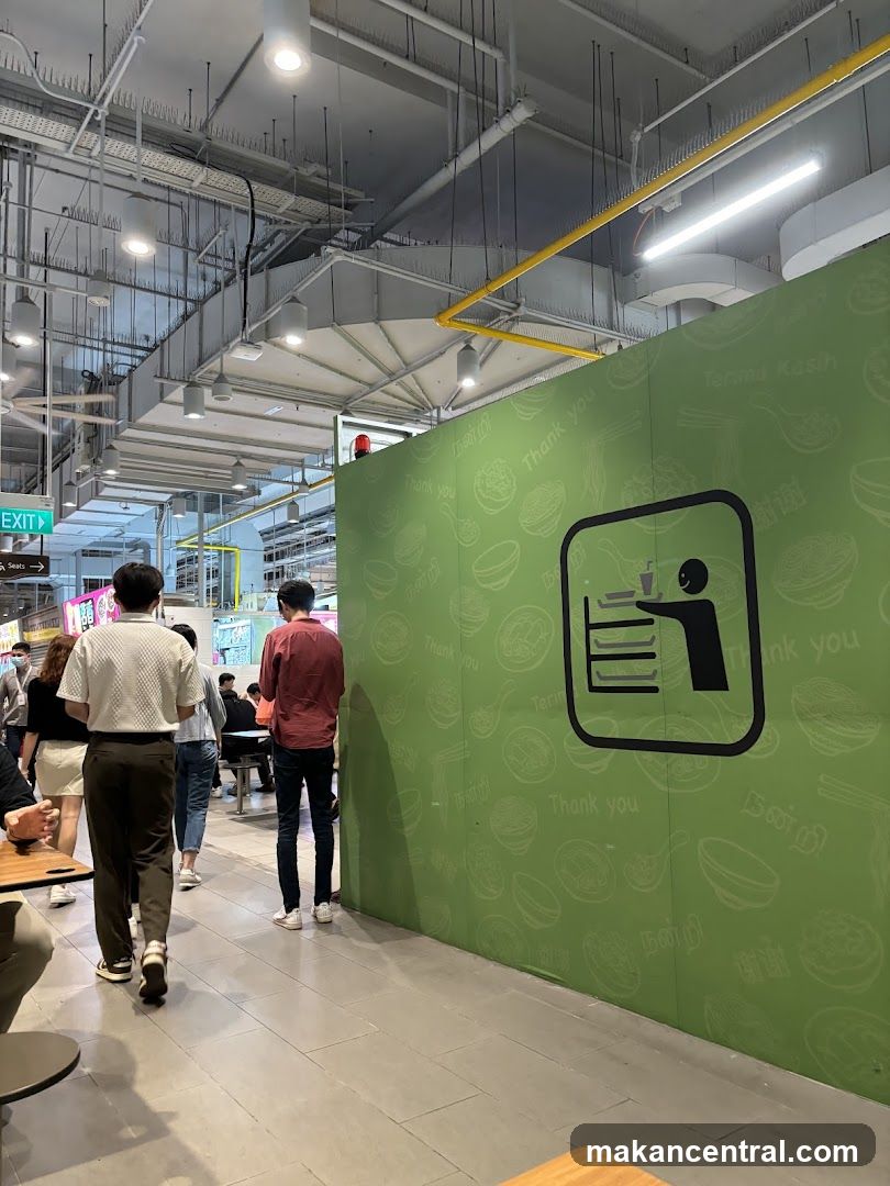 Interior of food court area