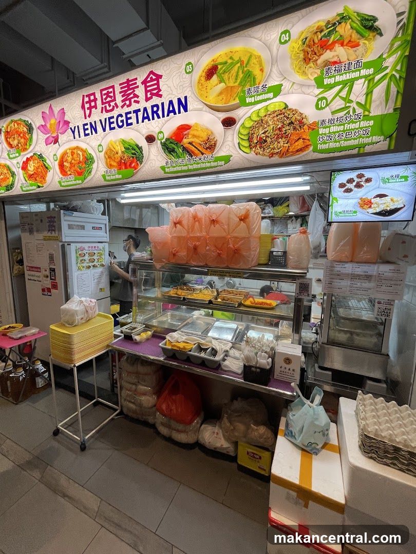 Yi En Vegetarian Stall Interior