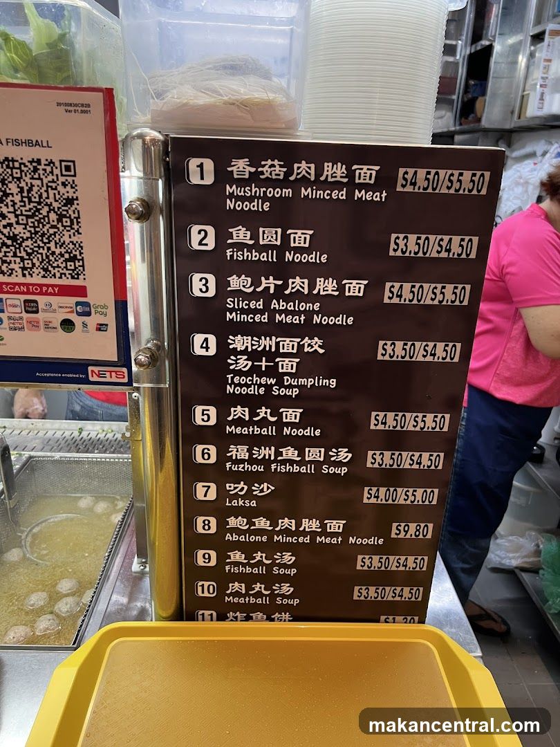 Noodle and Soup Menu