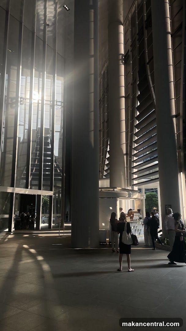 Interior of modern building lobby