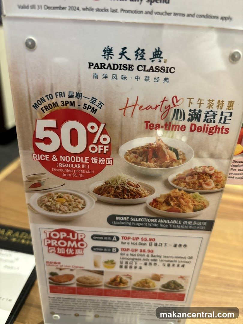 Promotional Poster for Paradise Classic Restaurant