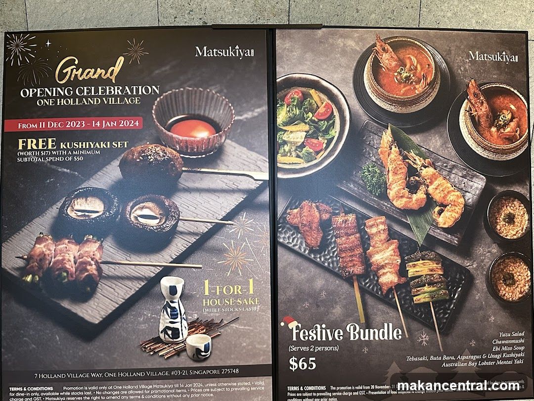Matsukiyama Grand Opening Celebration Advertisement