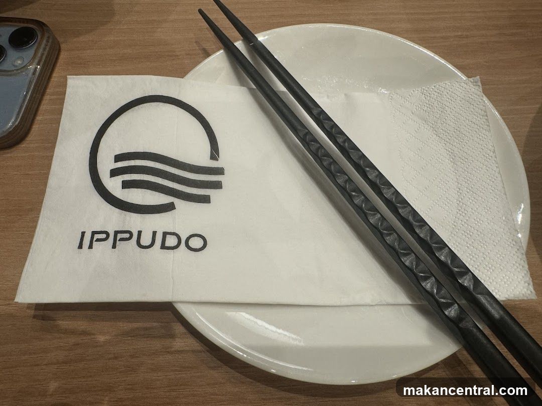 Ippudo Napkin and Chopsticks Setup