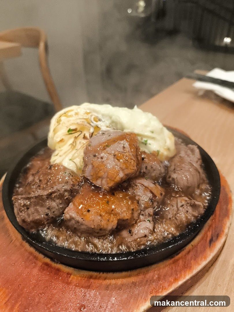Food Dish in Restaurant Interior