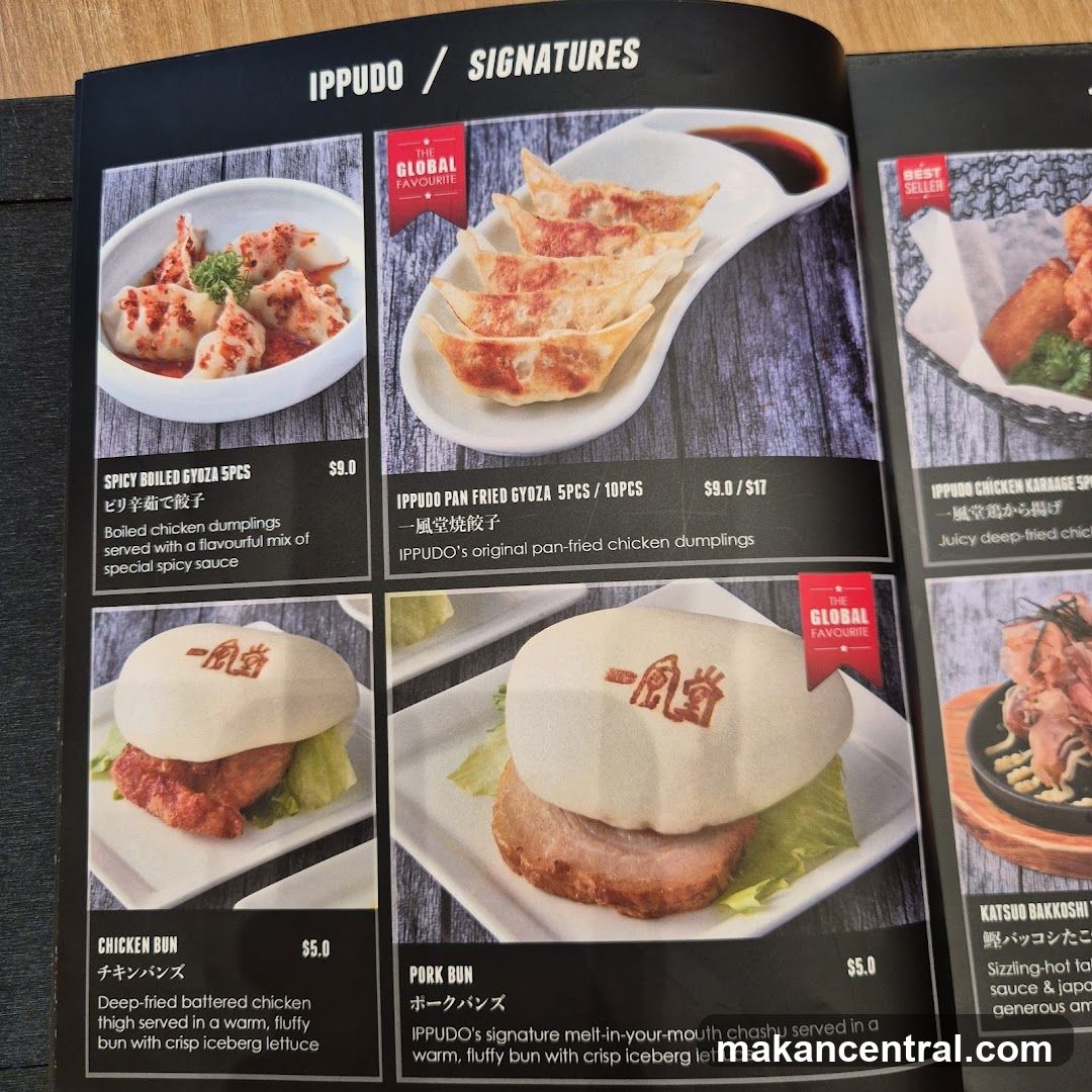 Ippudo / Signatures Menu Page