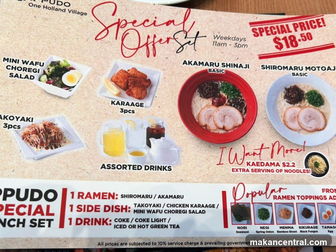 Special Offer Set Menu
