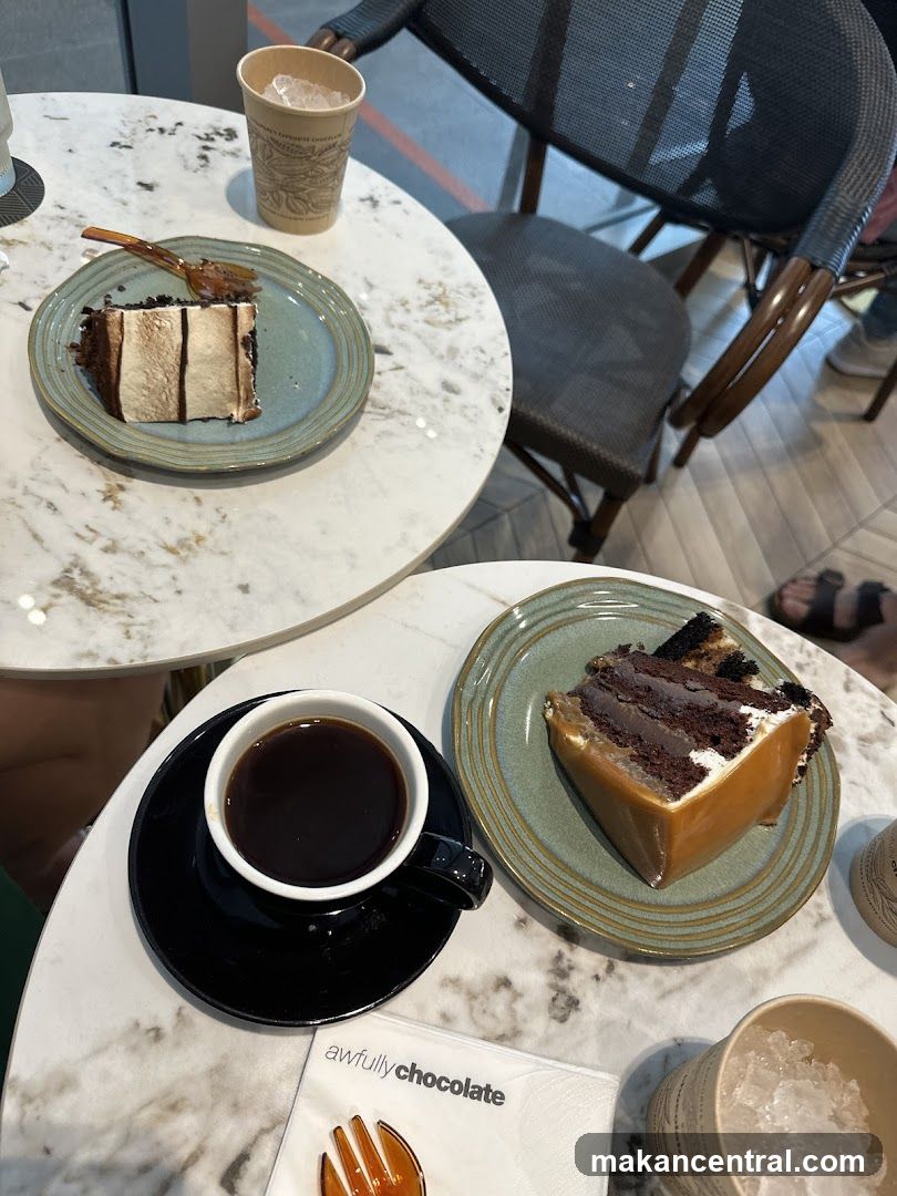 Coffee and Cake at Awfully Chocolate