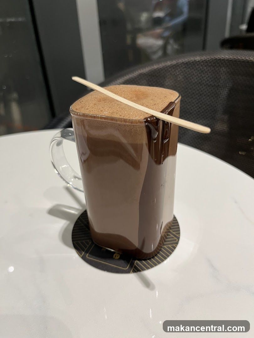 Chocolate Drink in Glass Cup