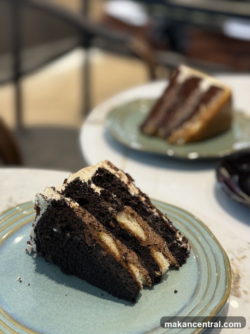 Chocolate Layer Cake Slice