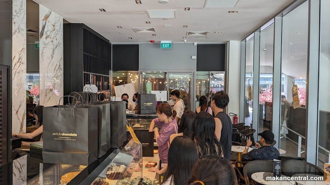 Interior of a chocolate shop