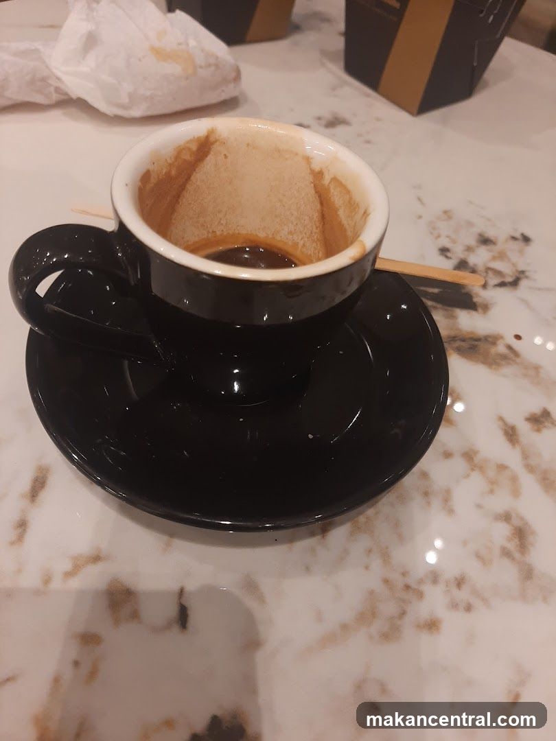 Empty Coffee Cup on Marble Surface