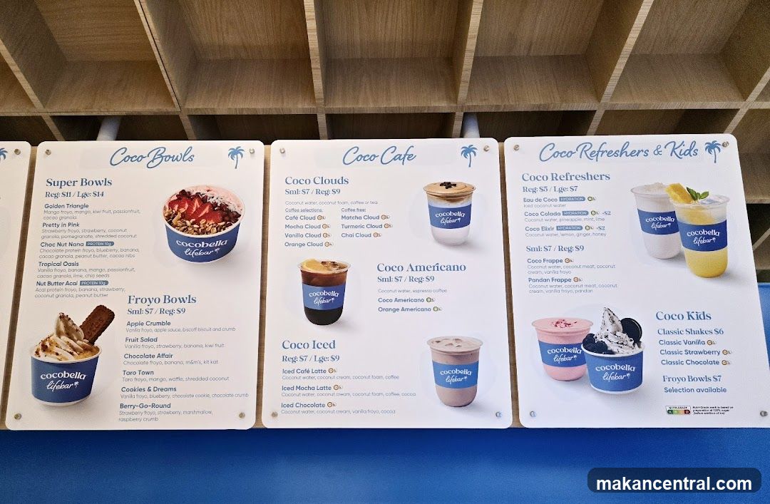 CocoBella Lifebar Menu Boards