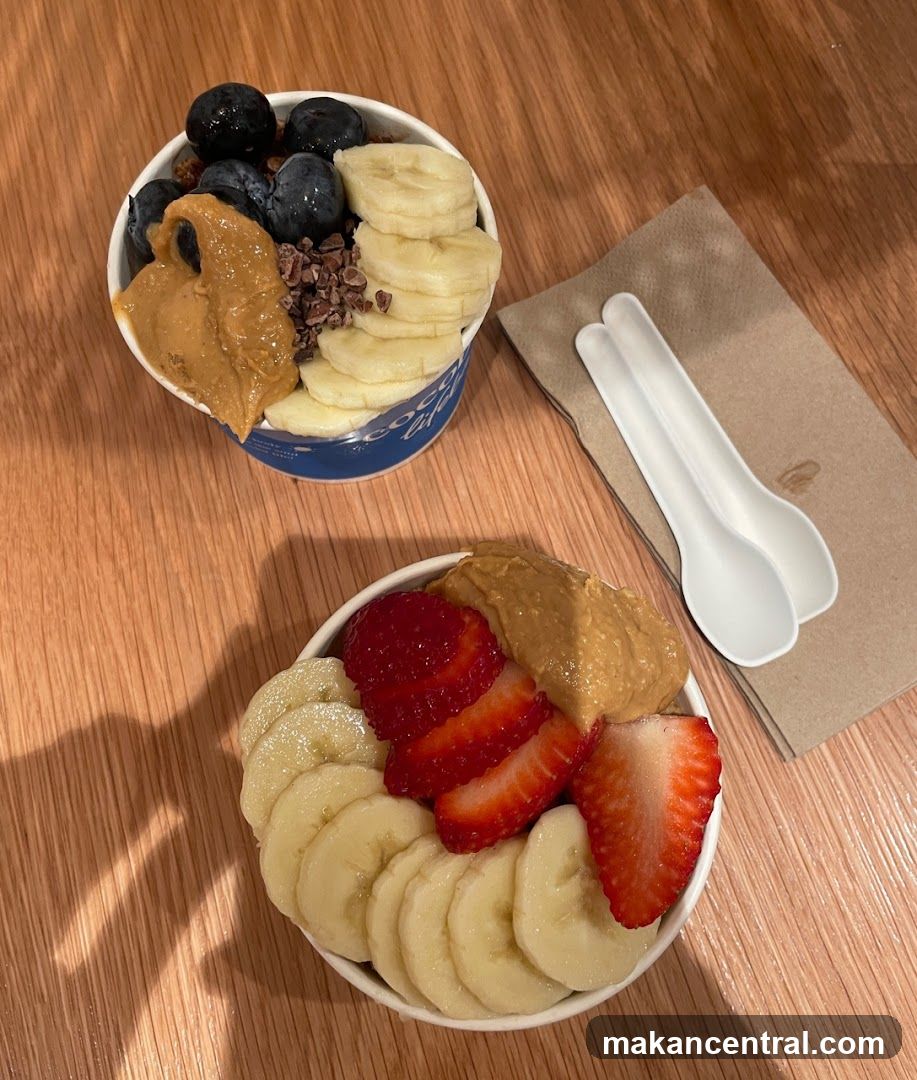 Fruit Bowls on Wooden Table