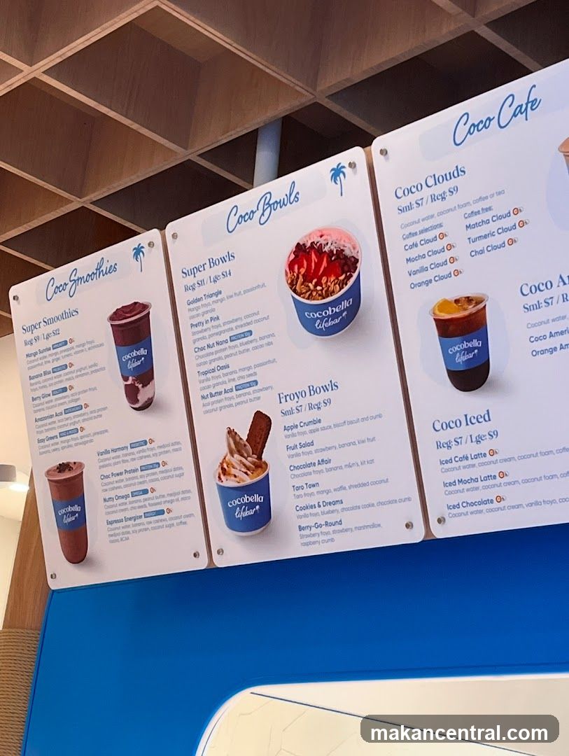 CocoBella Cafe Menu Boards
