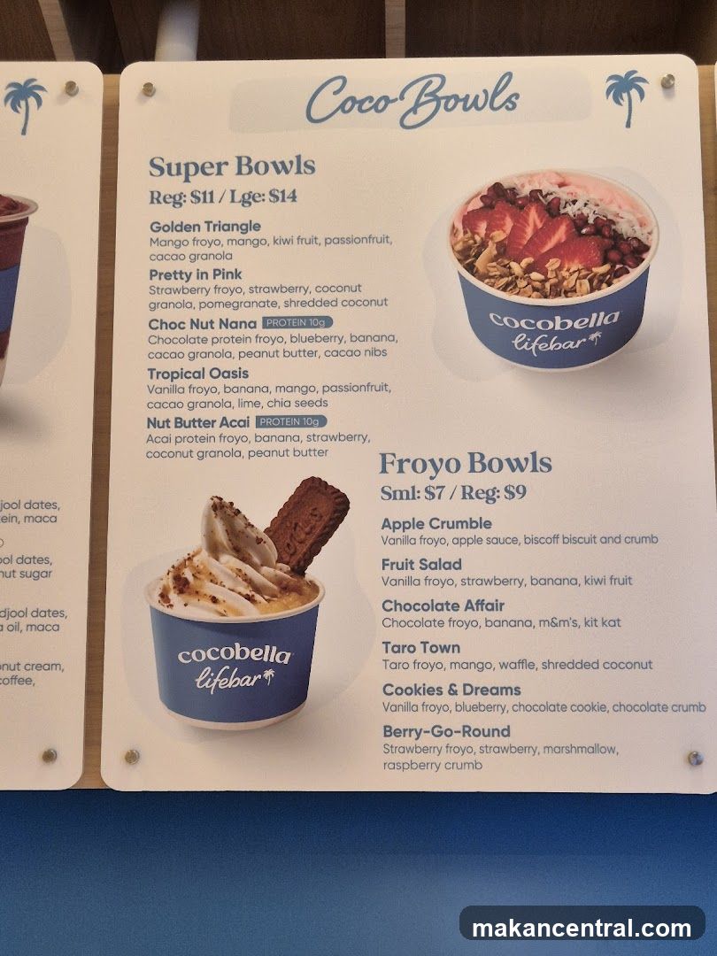 Coco-Bowls Menu