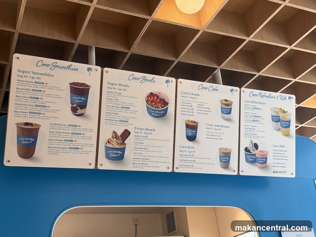 Coco Bella Menu Boards