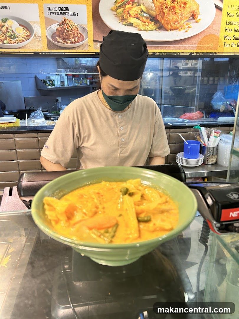Food stall interior