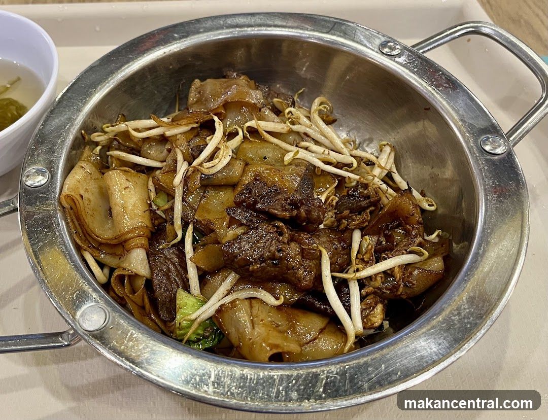 Food in a metal bowl