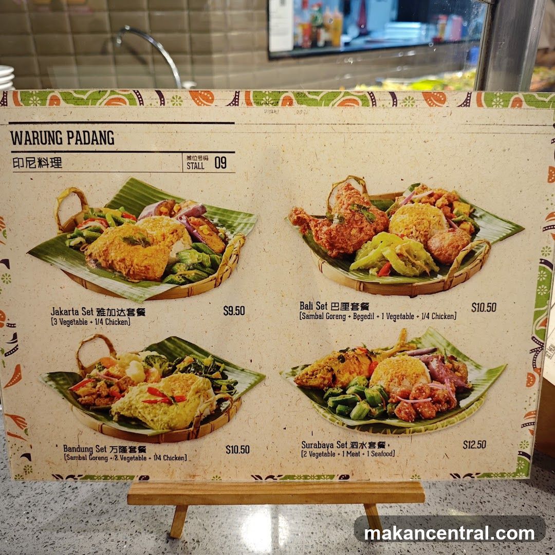 Warung Padang Menu Board