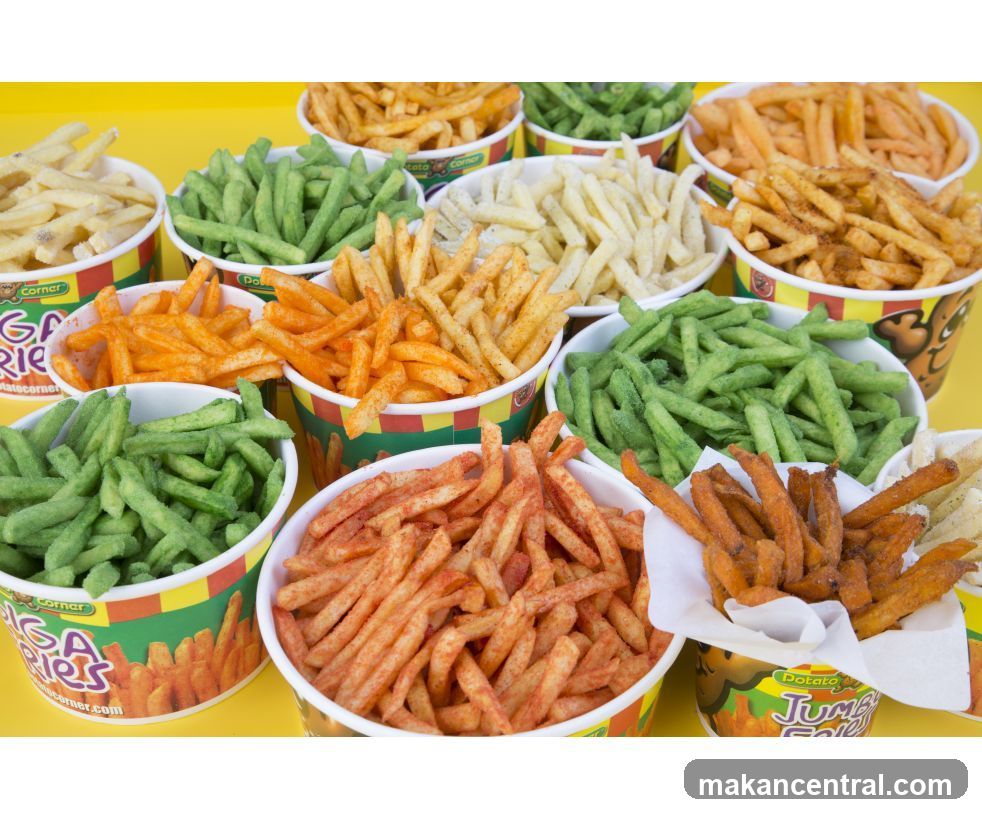 Potato Corner Fries Display