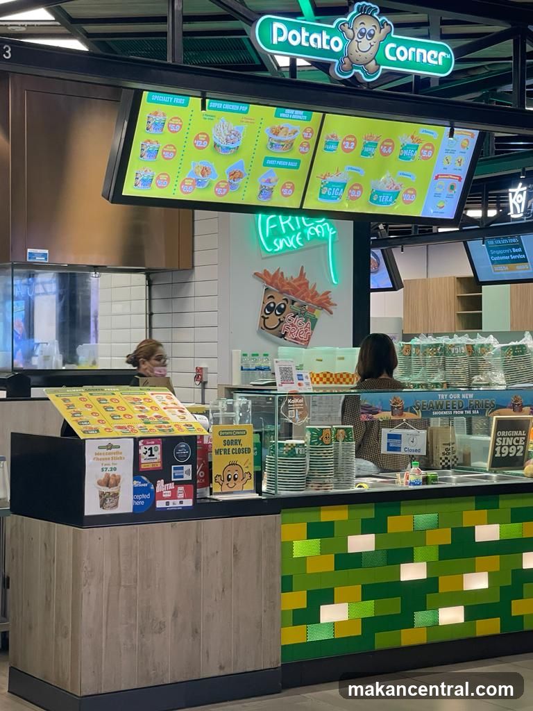 Potato Corner Food Stall Interior