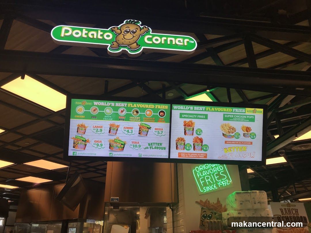 Potato Corner Menu Board