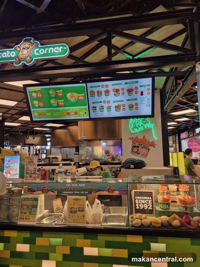 Potato Corner Food Stall Interior