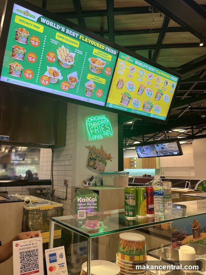Potato Corner Menu Display