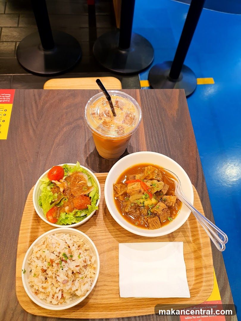 Dinner Set on Wooden Tray