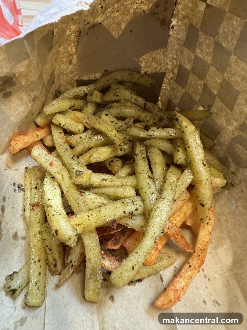 Fries in paper bag