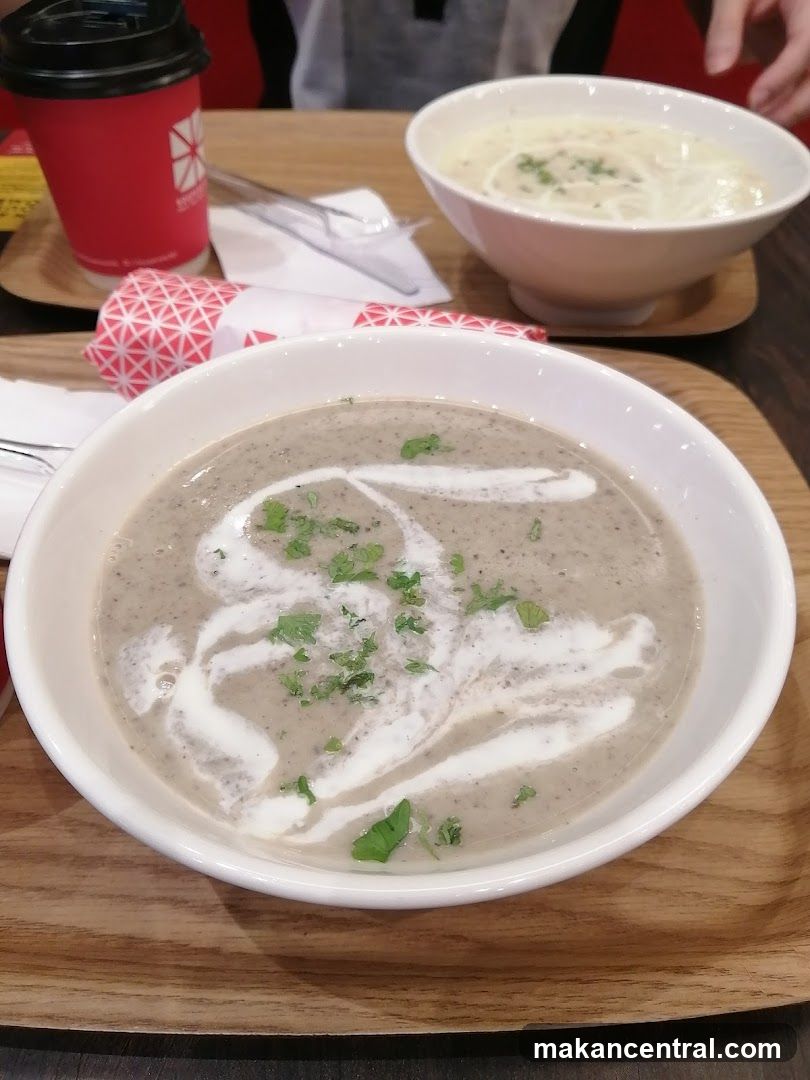 Table Setting with Soup and Coffee