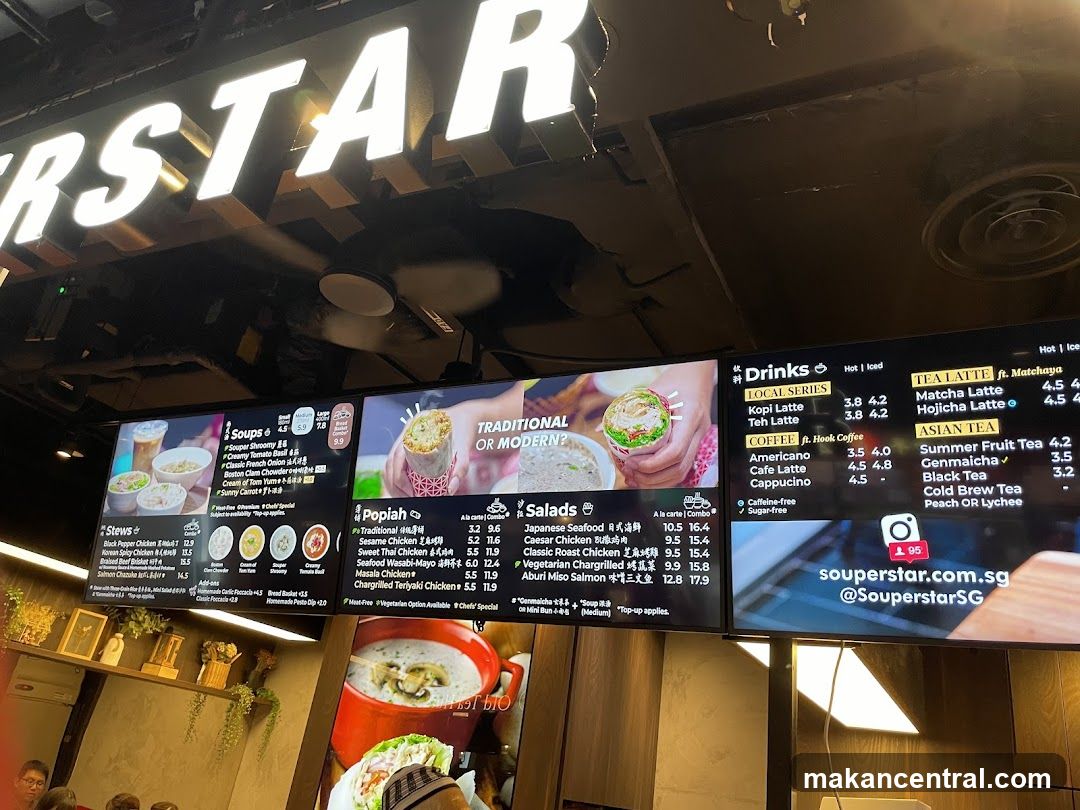 Souperstar Menu Display