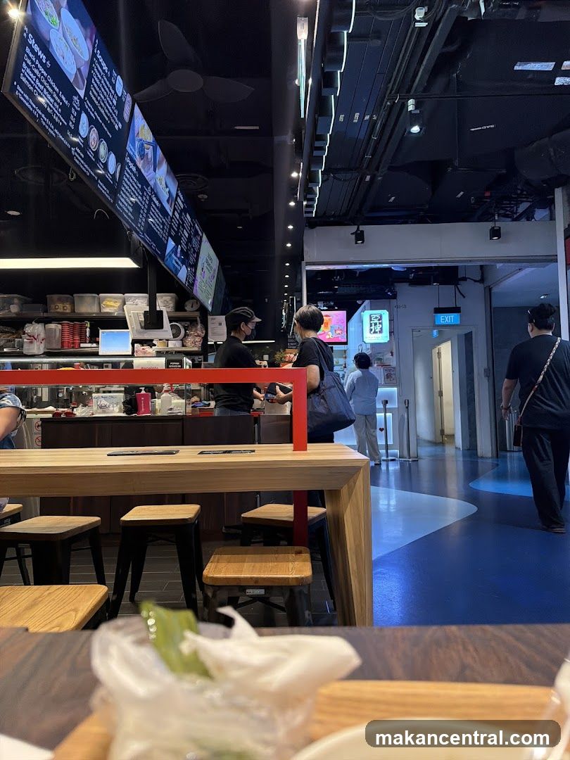 Interior of a food court or restaurant