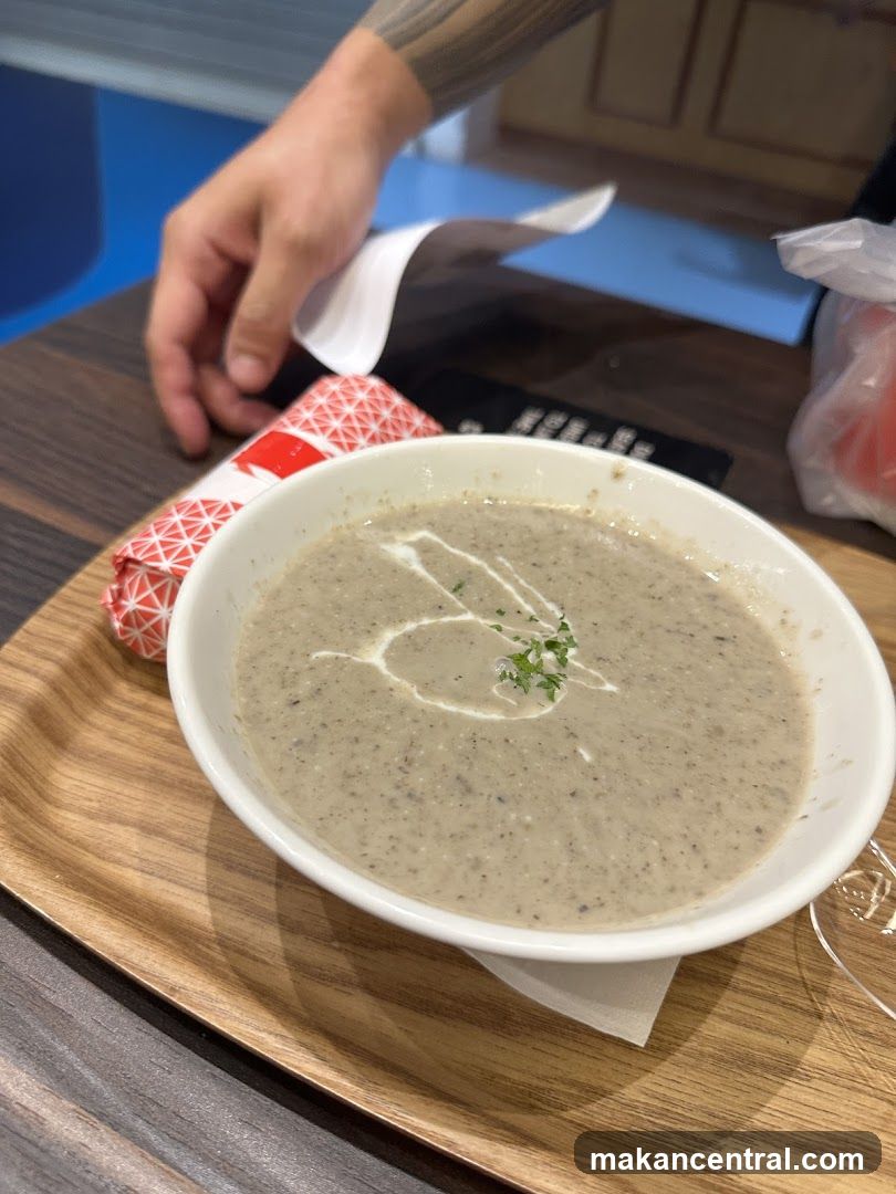 Soup served at a restaurant