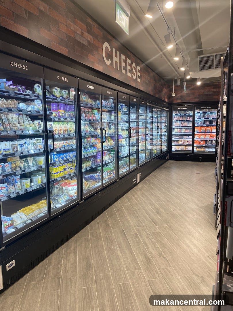 Cheese Section in Grocery Store