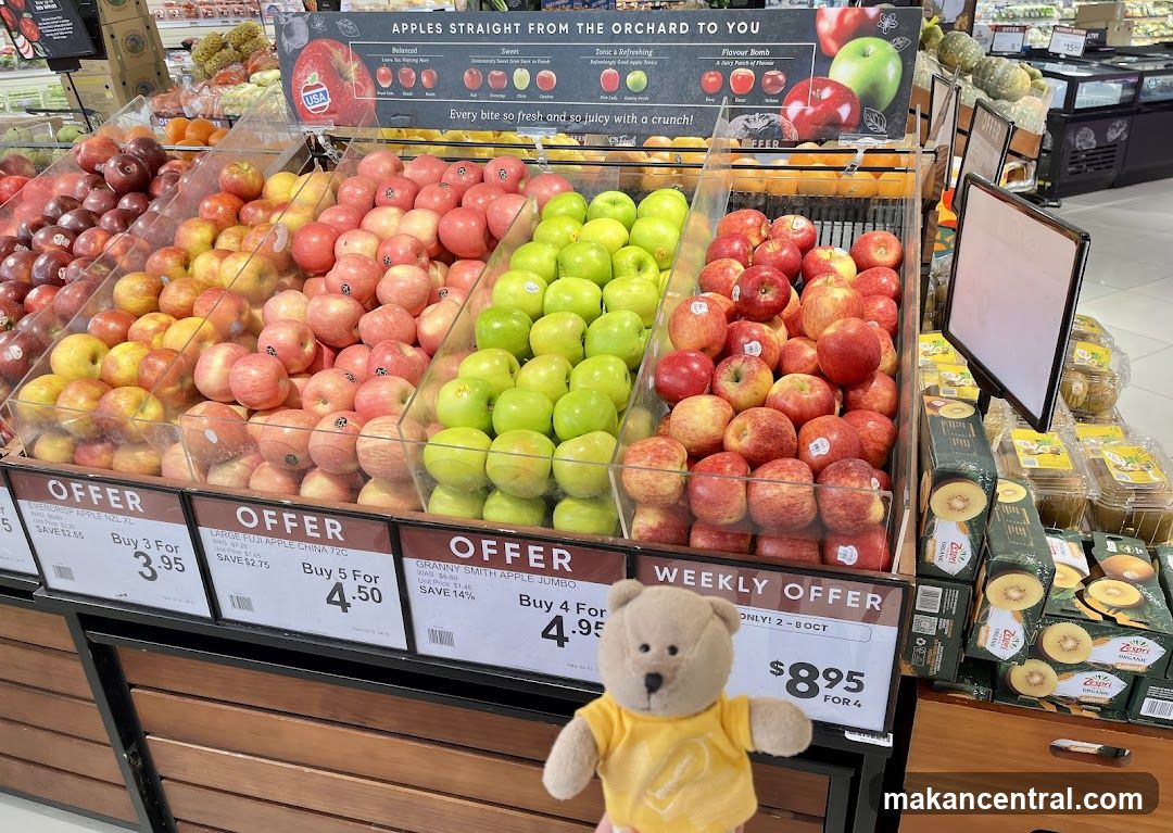 Apple Display in Supermarket