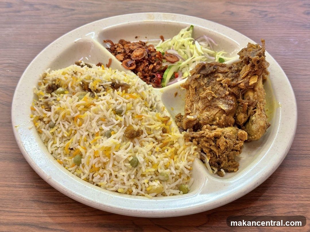 Food Plate on Wooden Surface