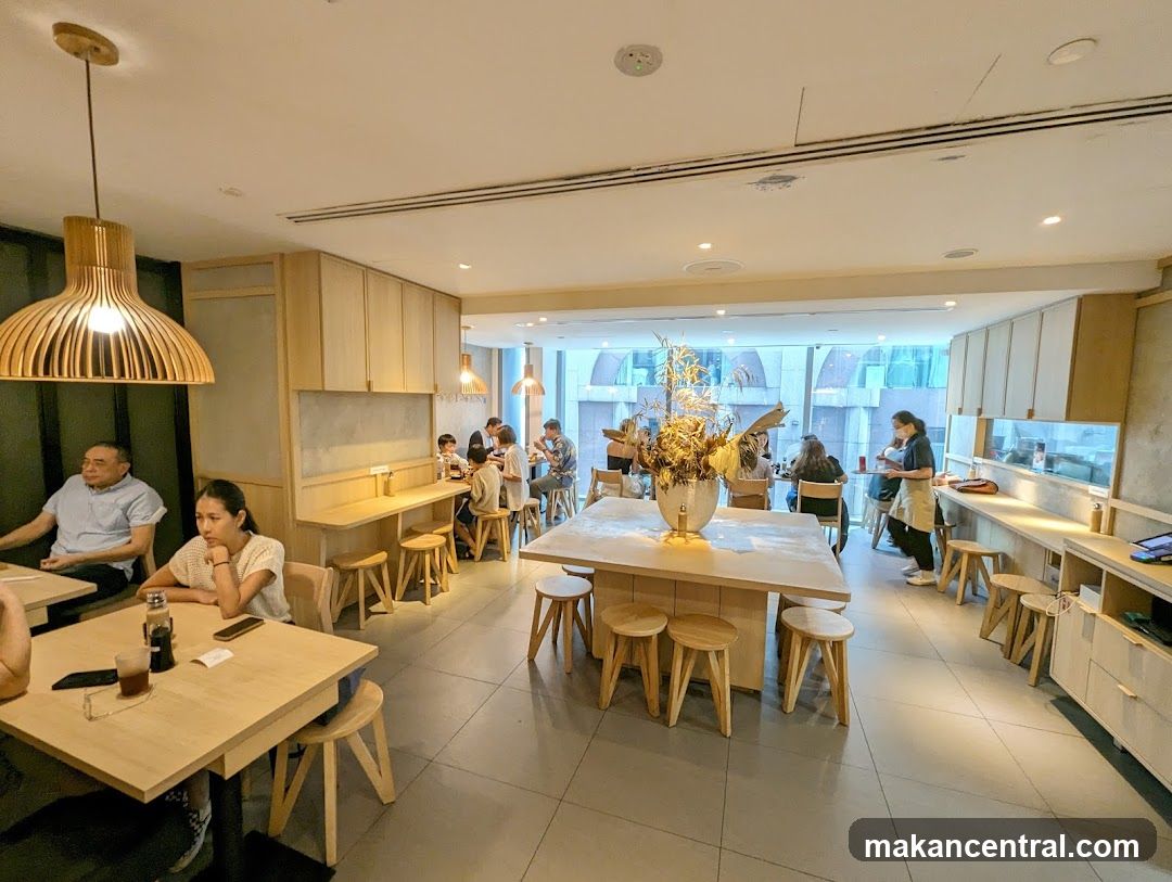 Interior of a modern café