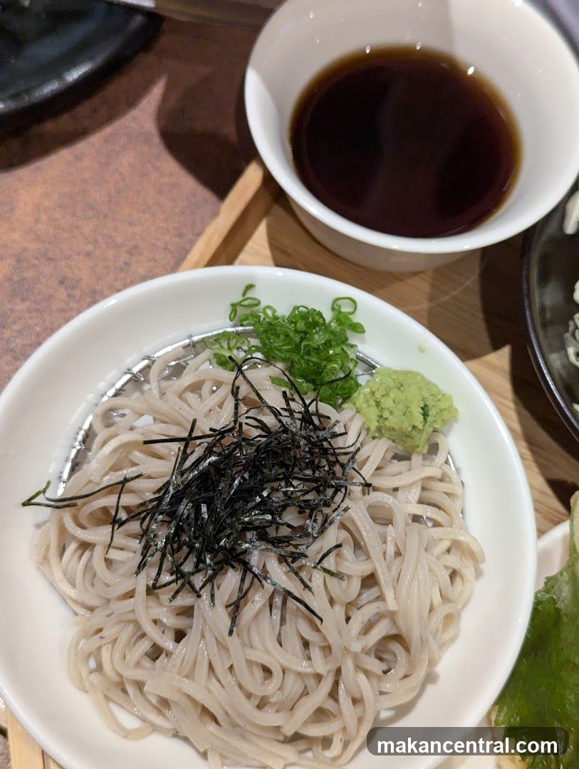 Noodle Dish with Condiments