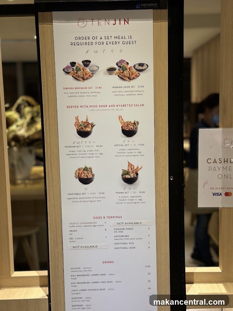 Tenjin Menu Board