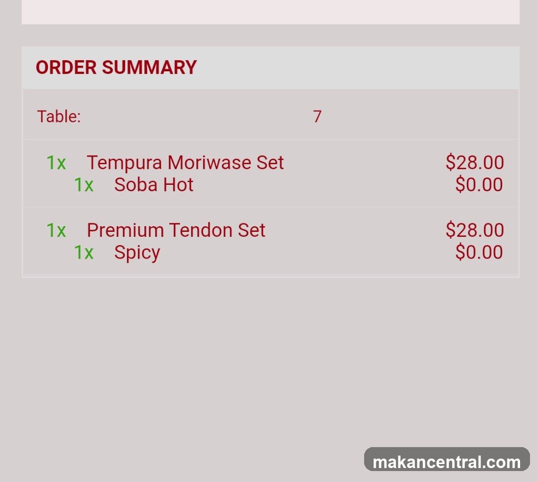 Order Summary