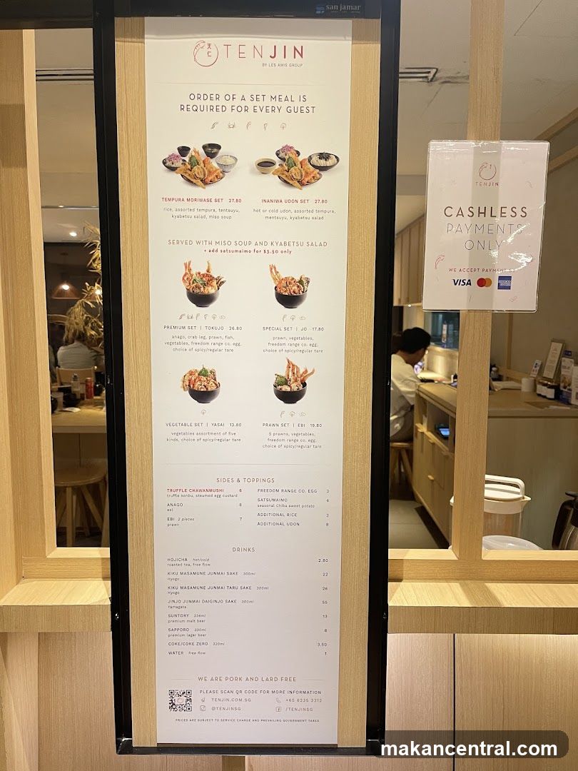 Tenjin Menu Board